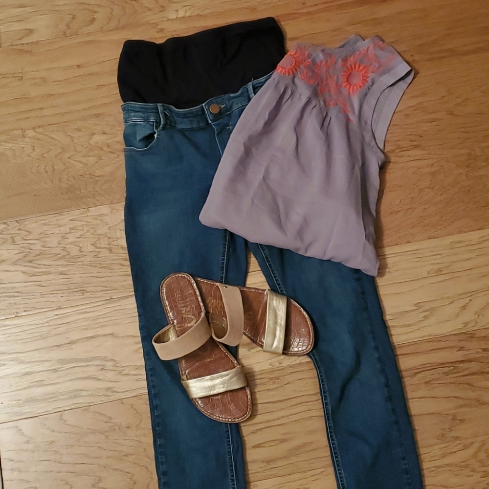 ASOS Maternity TALL Ridley Skinny Jeans in Midwash